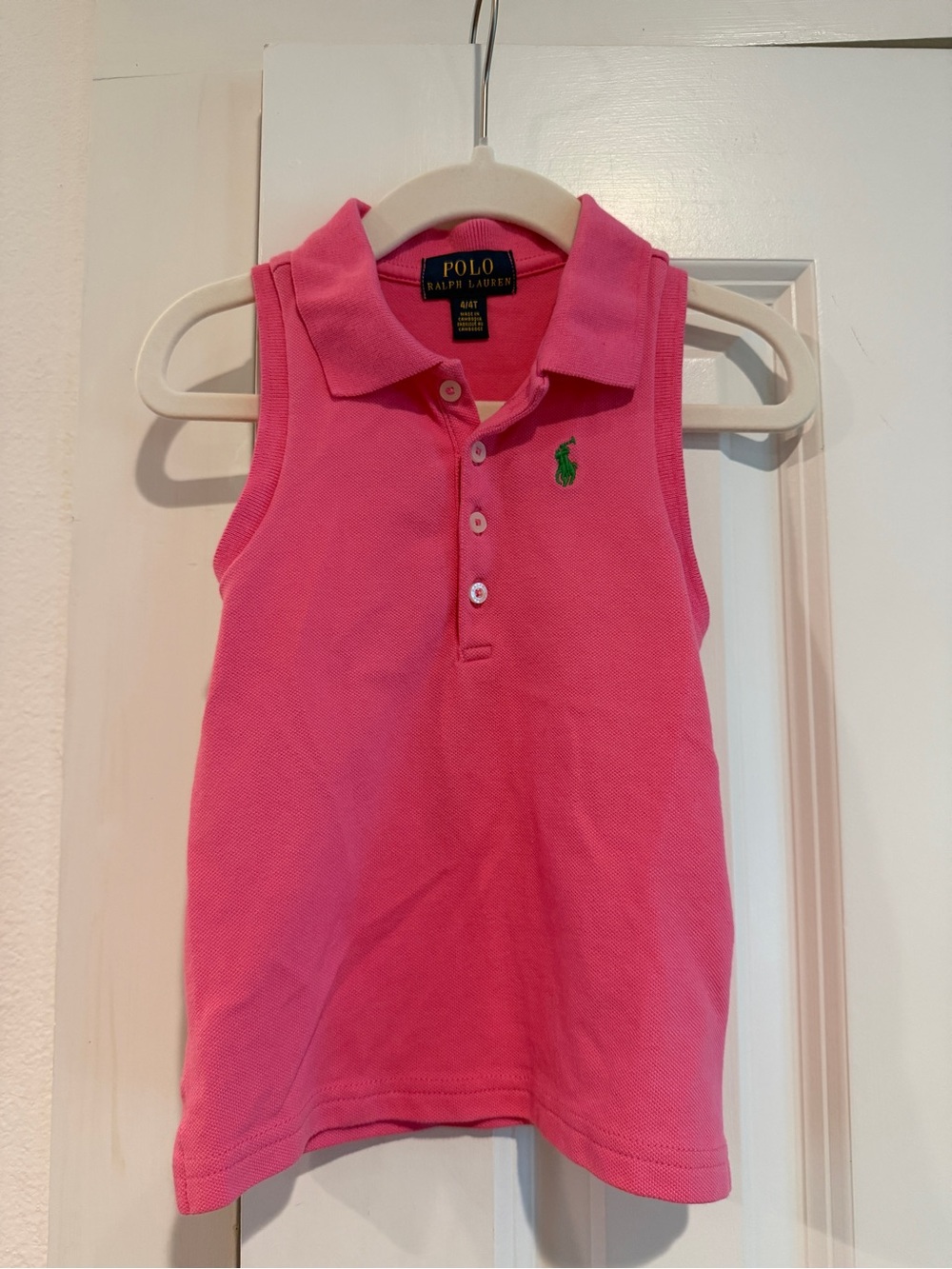 Pink polo Ralph Lauren tank